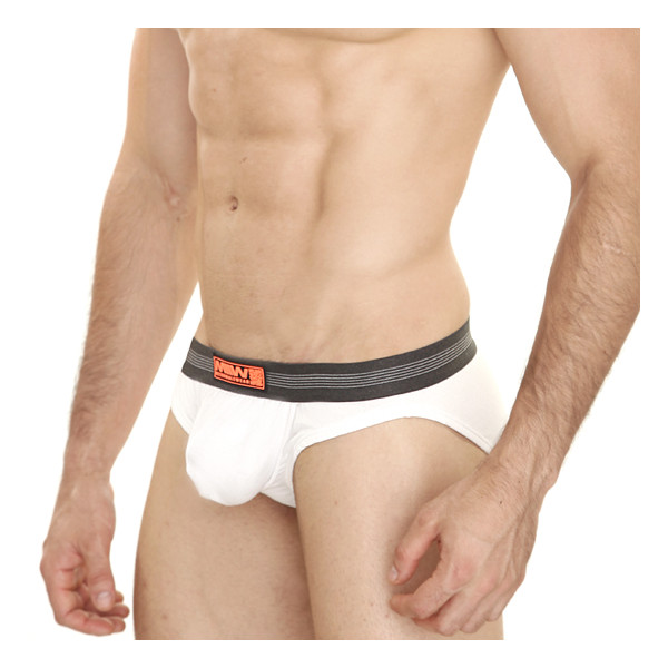 [M2W] Cotton Pouch Hip Brief White (3003-00)