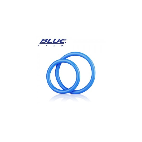 [BLUE] 실리콘 콕링 2링 셋트 블루/블랙