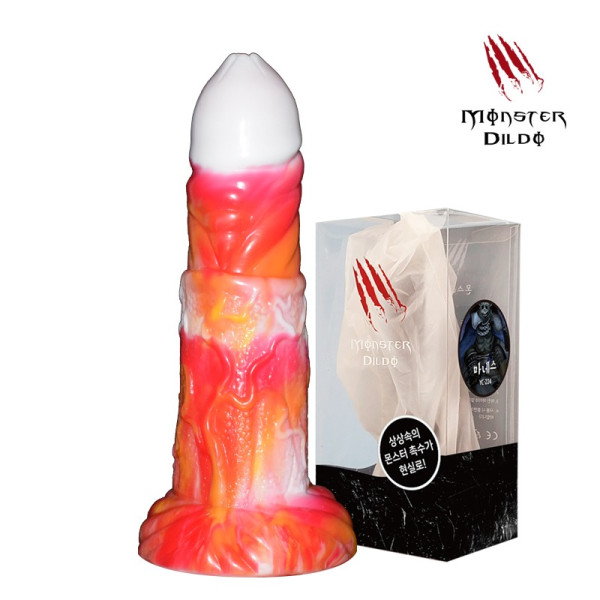 [흡착형딜도] 몬스터딜도(Monster Dildo) 마네스 (블랙/레드/골드블루)