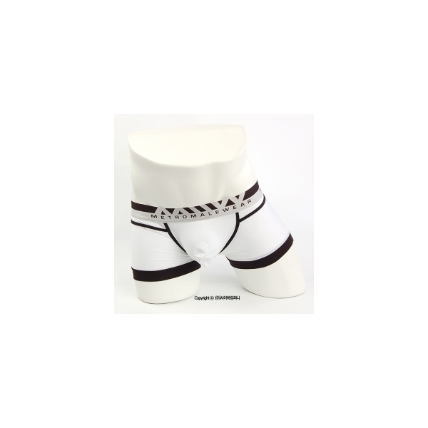 【M2W】 Perfect Scene Hip Contrast Trunk White (1013C-00)