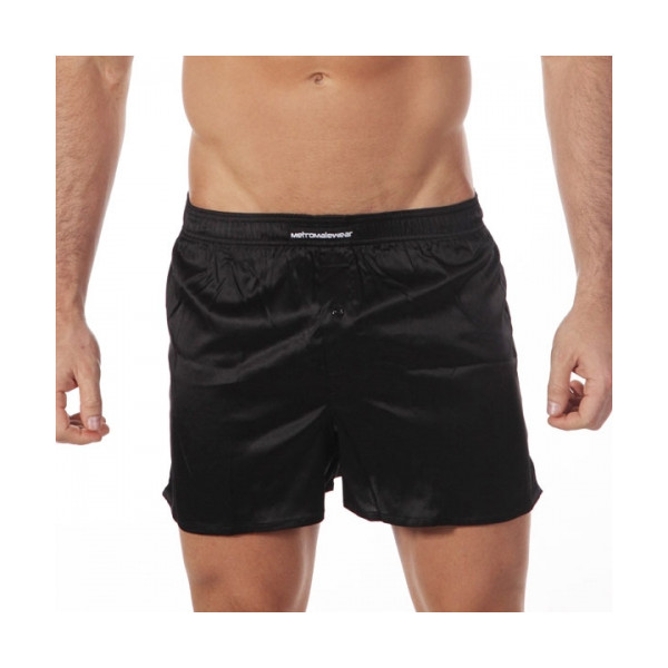 【M2W】 Silk Satin Boxer Black (S33-20)