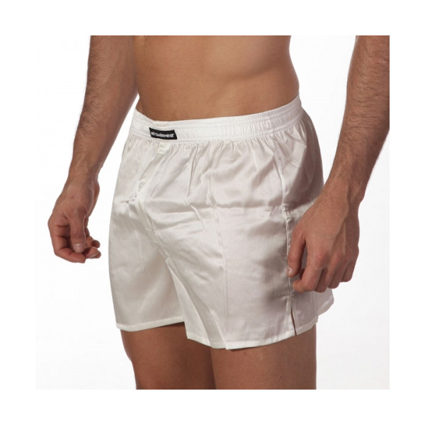 【M2W】 Silk Satin Boxer White (S33-00)