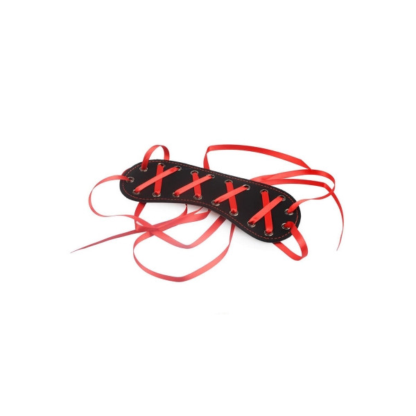 [홍콩 Toynary] SM13 Red Ribbon Leather Blindfold