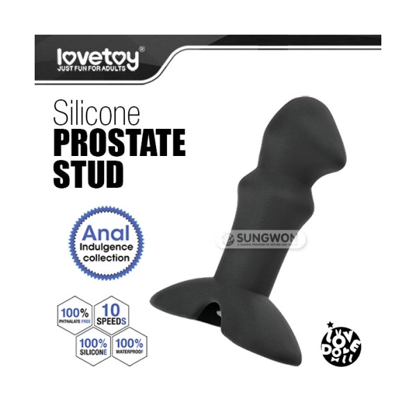 [Lovetoy] 실리콘 프로스테이트 스터드 (10단계 진동 오르가즘 애널 마사져, 100% 생활방수)