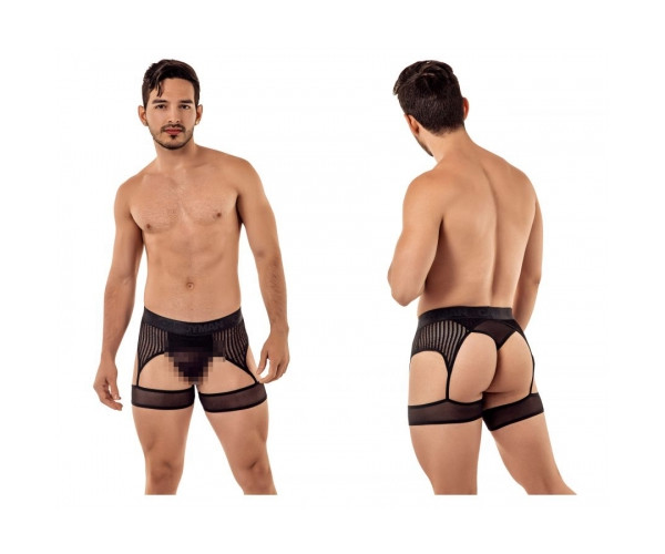 [CandyMan] Stripes Gaterbelt Thongs (99403)