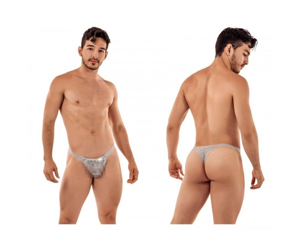 [CandyMan] Double Lace Thongs Gray (99420)