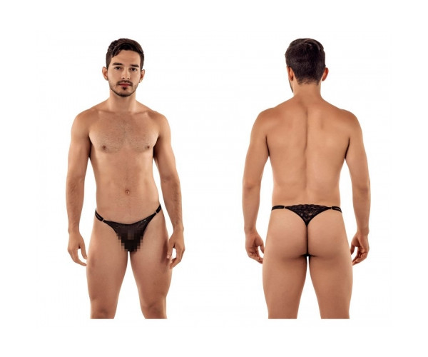 [CandyMan] Lace G-String Thongs Black (99421)