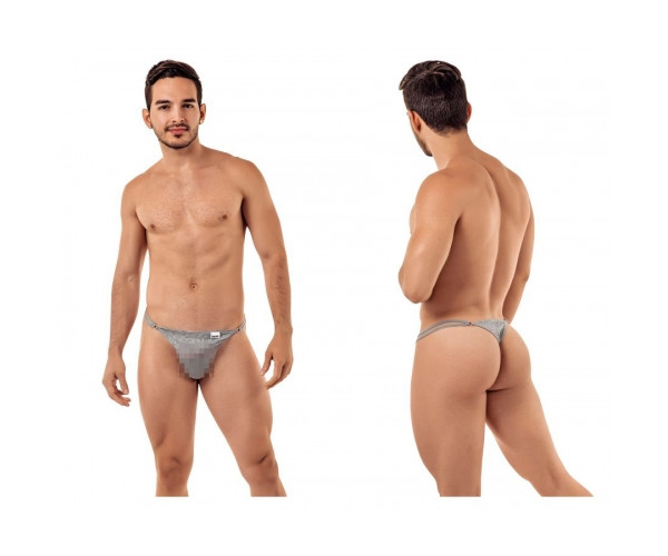 [CandyMan] Lace G-String Thongs Gray (99421)