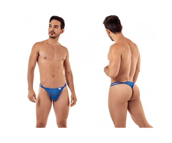 [CandyMan] Lace G-String Thongs Blue (99421)