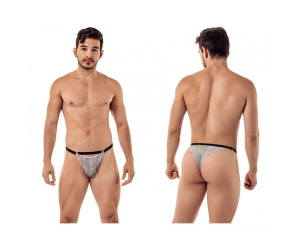 [CandyMan] Lace Thongs Gray (99422)