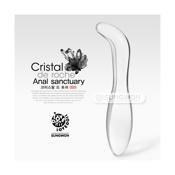 [애널마사지] 크리스탈 드로쉬 005 (17.5cm * 3.2cm)