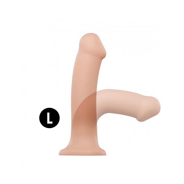 [수동흡착딜도] 더블 데스티니 세미 리얼리스트 (스킨/블랙/퍼플 L/M/S 선택) 유연한 중심부, 여러겹으로 감싸진 단단한 실리콘