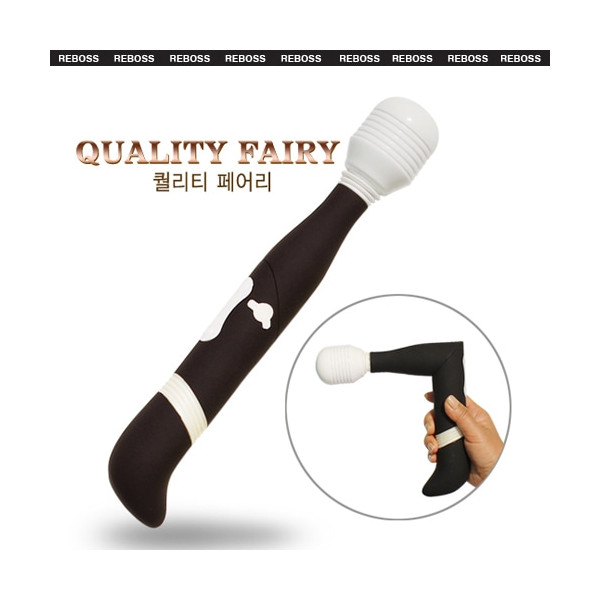 [페어리바이브레이터] 퀼리티페어리 (블랙/핑크) 양방향 개별적 진동 가능 / 90도로 꺽일 수 있어 뛰어난 그립감